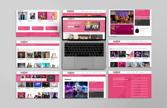 Discover Entertainment — werk van DiscoverDesign